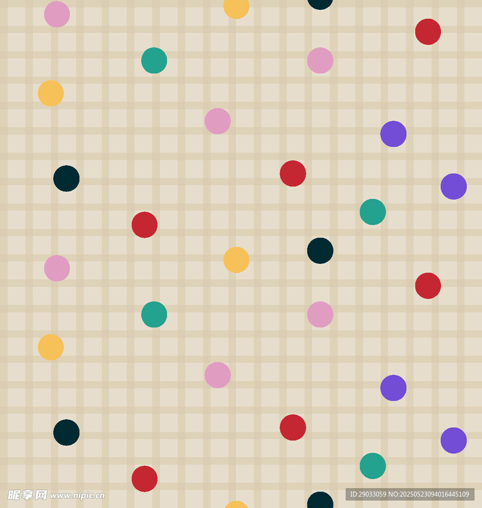 彩色波点条纹背景图案