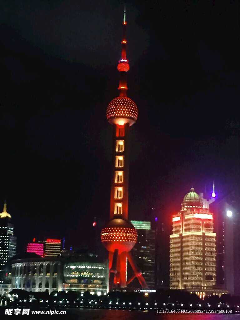 上海东方明珠璀璨夜景
