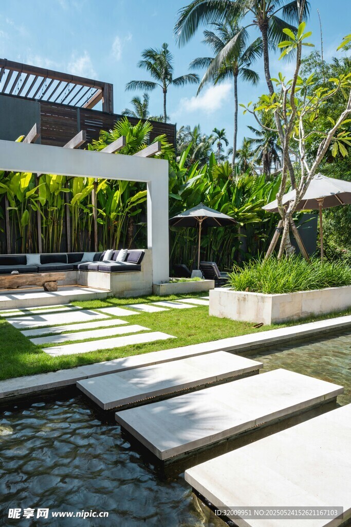 热带风情户外休闲庭院