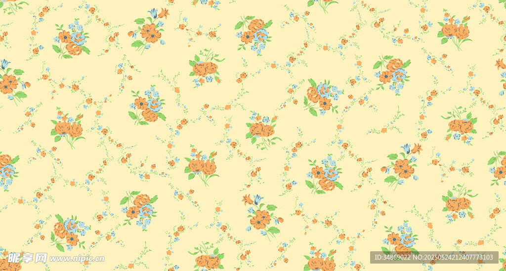 花卉图案背景图