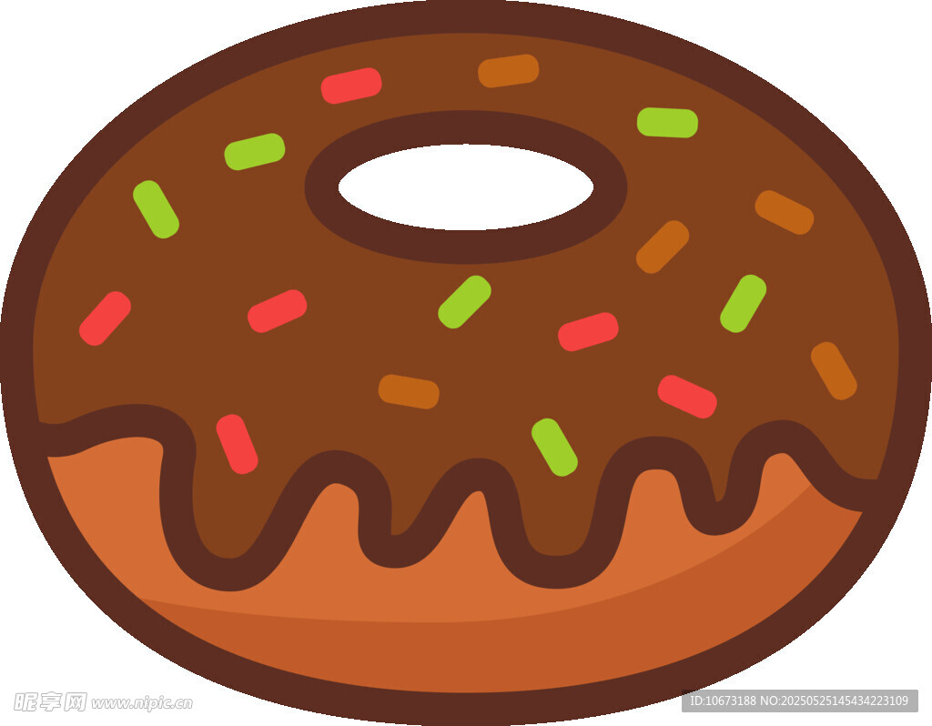 美味巧克力糖霜甜甜圈