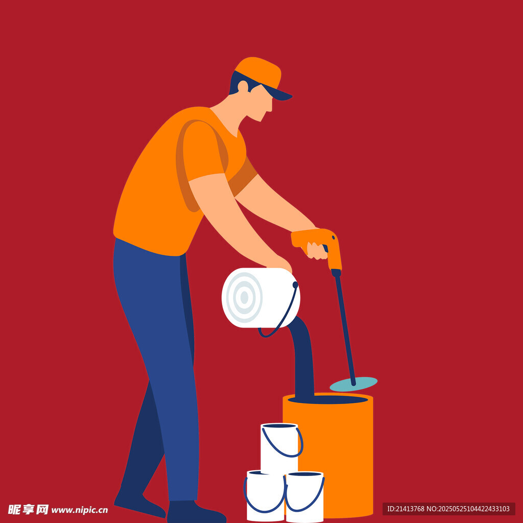 工人操作机器灌装液体