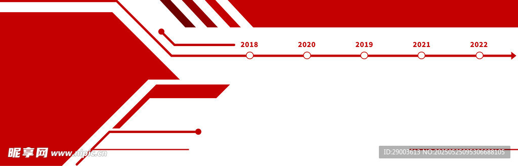 红色科技风几何线条背景