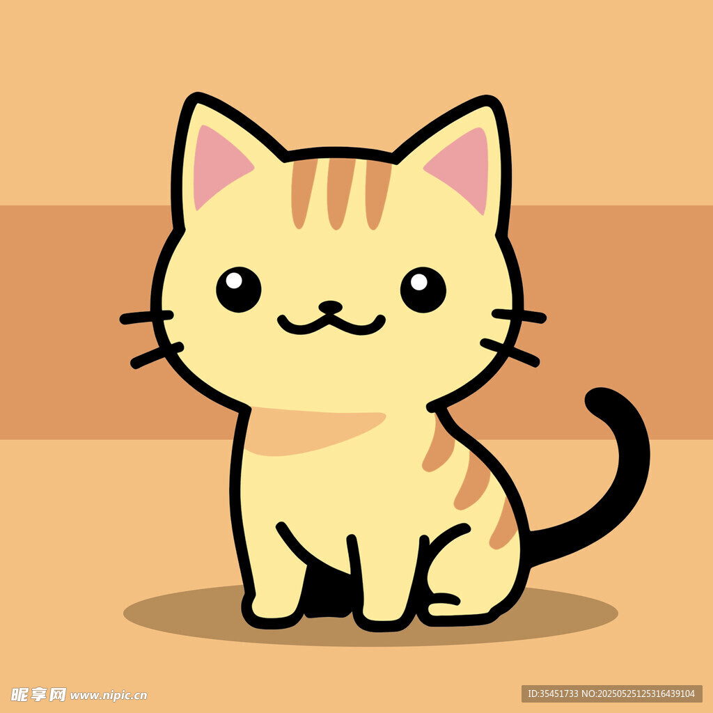 可爱卡通猫咪形象展示