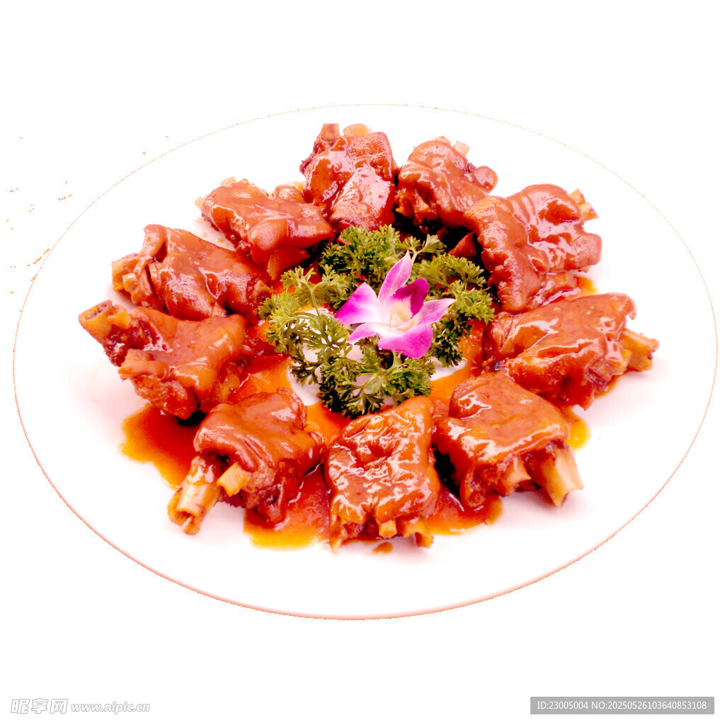 美味酱卤鸭脖摆盘精致