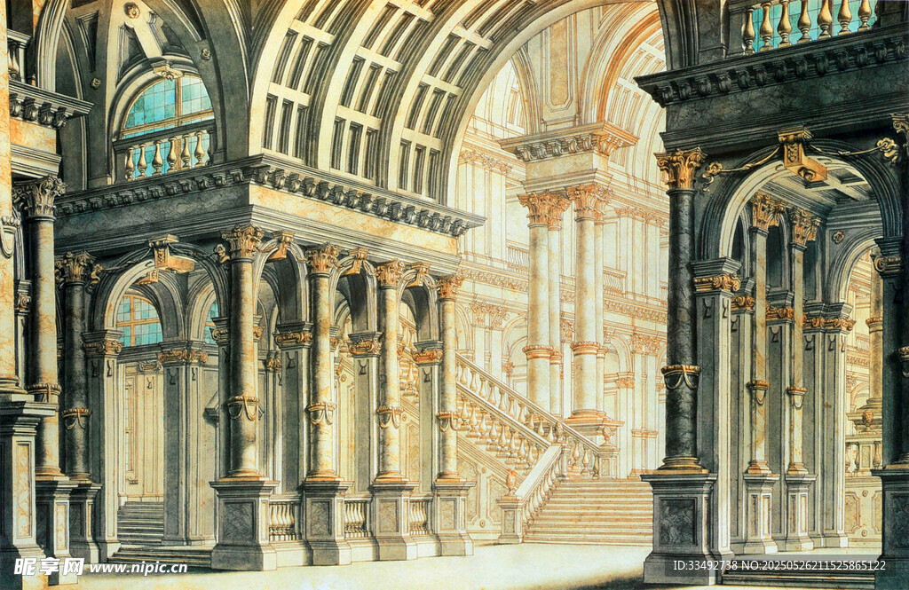 欧式古典建筑精美外观