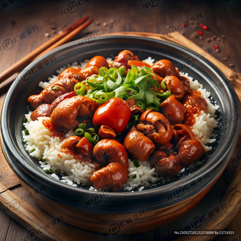 红烧肥肠饭