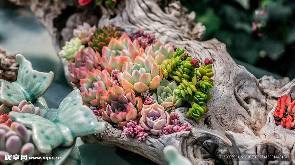 多彩多肉展示