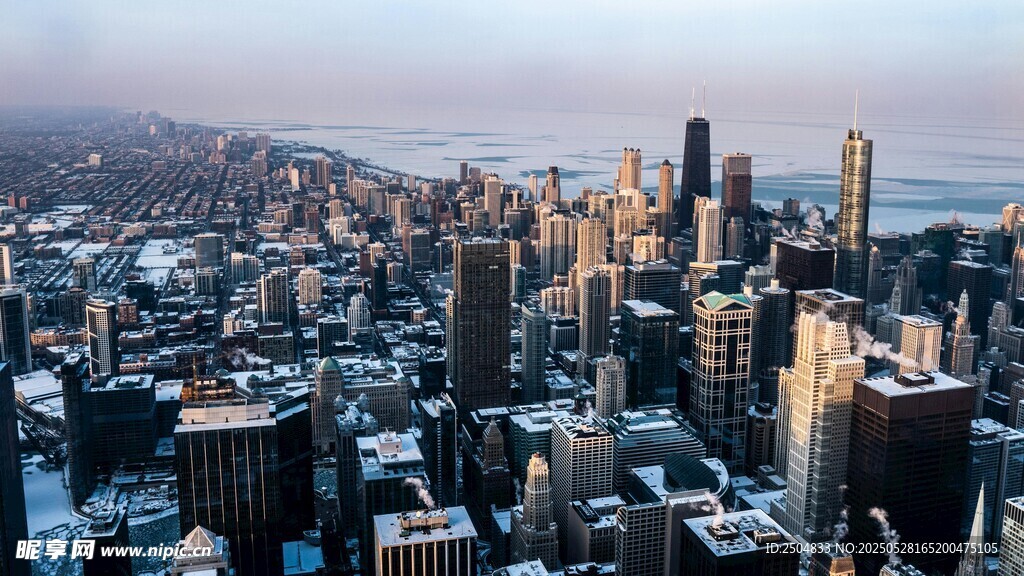 俯瞰繁华都市天际线