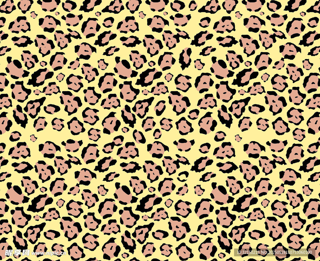豹纹图案纹理背景图