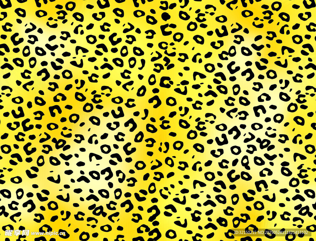 黄色豹纹图案背景纹理