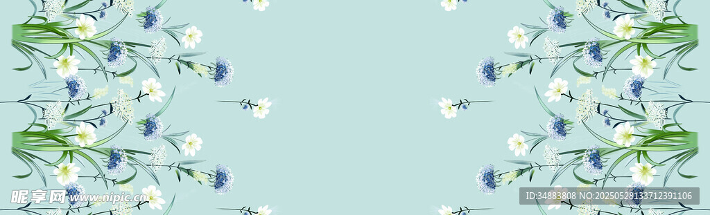 清新花卉图案背景设计