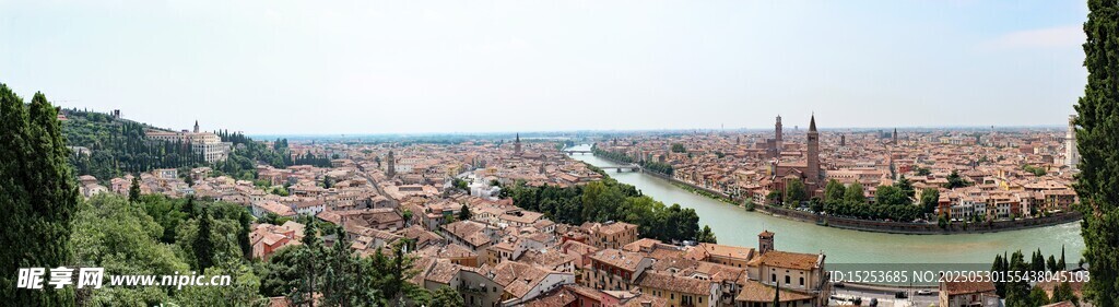俯瞰繁花似锦的美丽景观