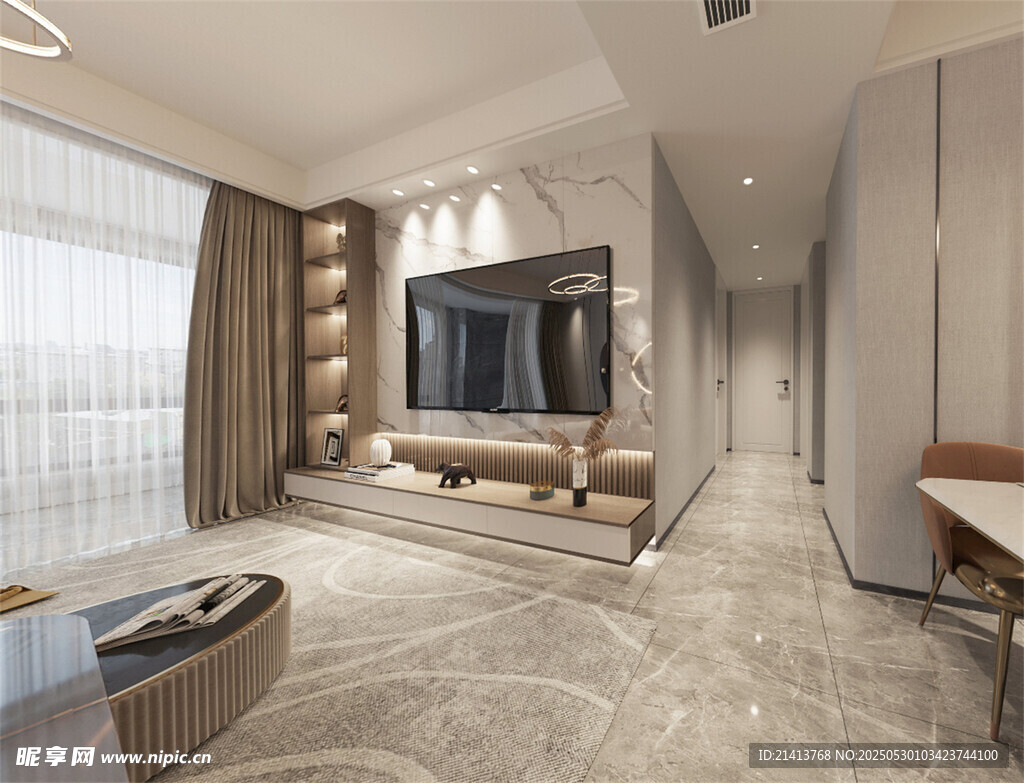 现代简约风卧室室内设计