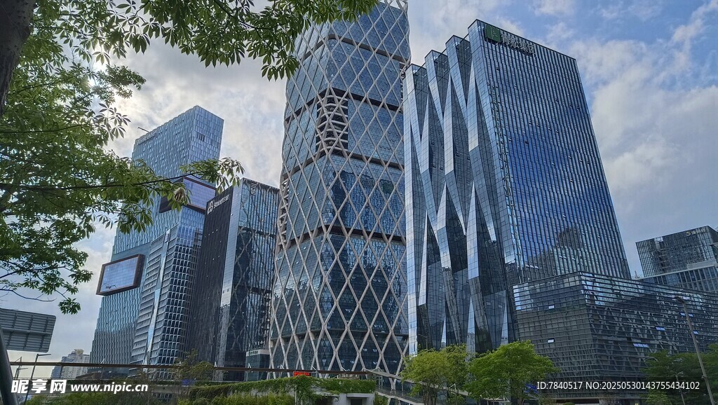 现代都市摩天大楼景观