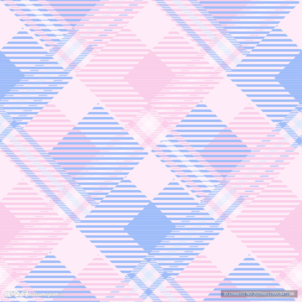 粉蓝格子图案背景纹理