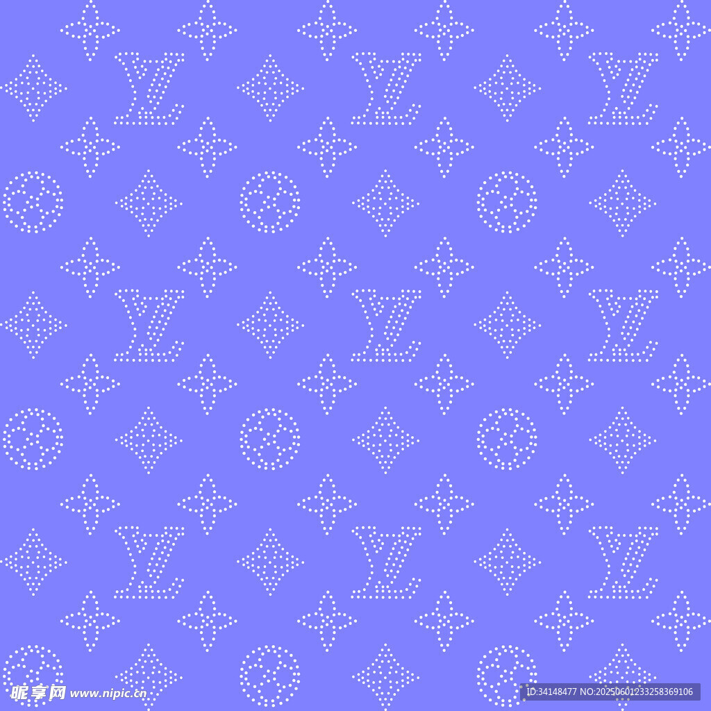 淡紫色LV经典图案背景