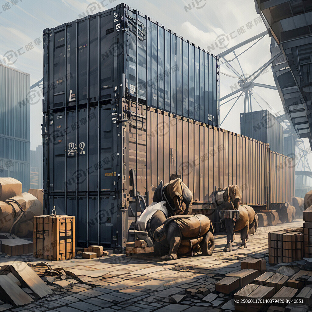 集装箱 地牛 卸货
