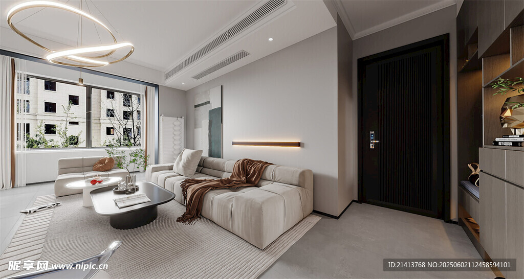 现代简约风客厅室内设计