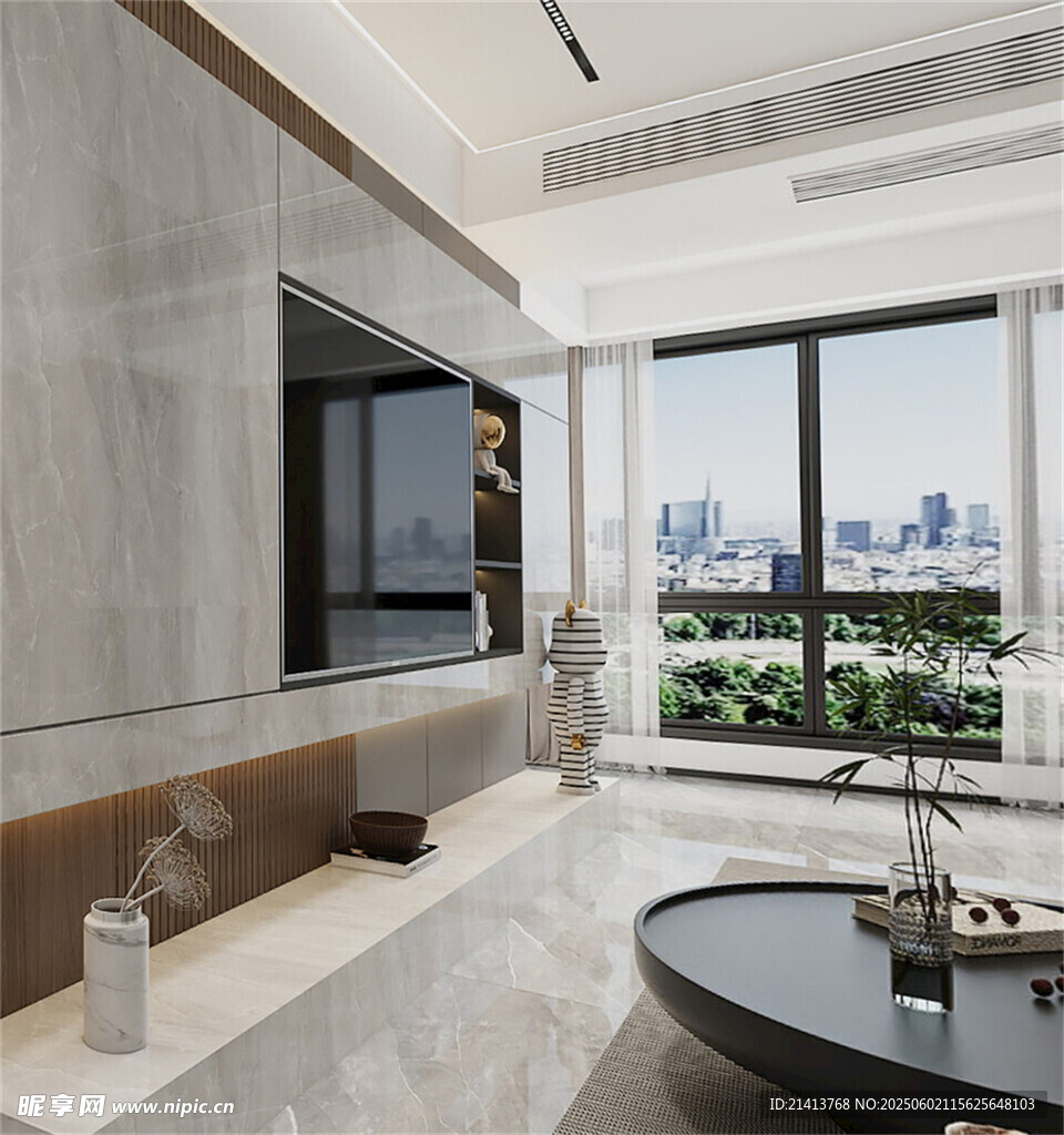 现代简约风客厅开阔视野