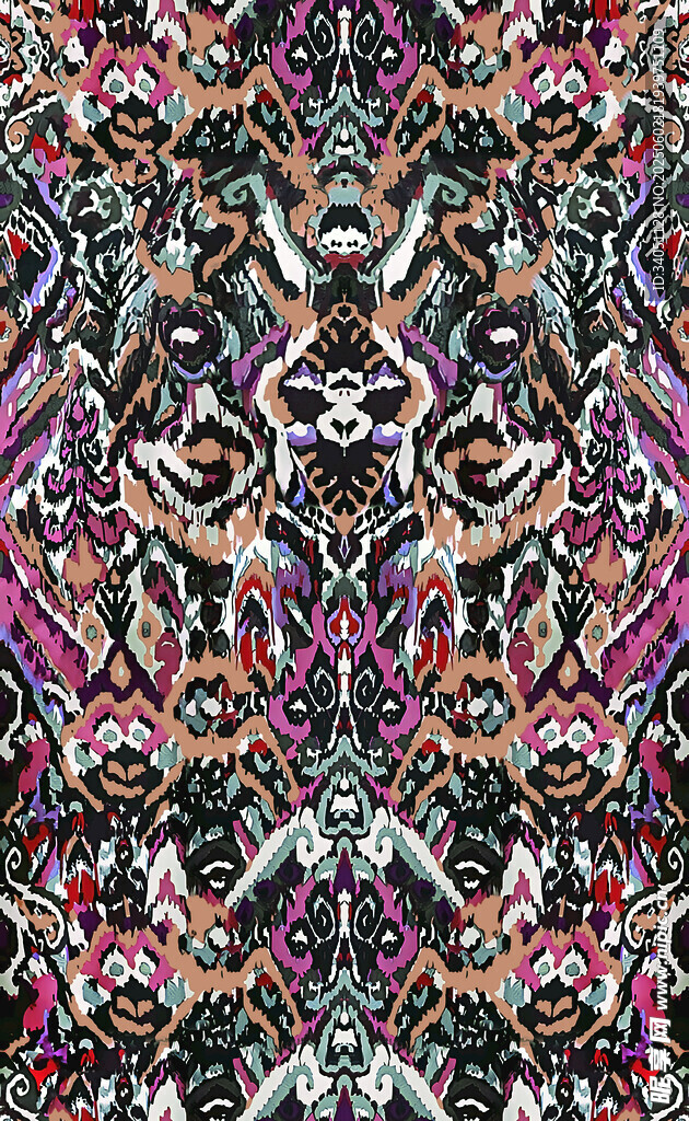 多彩民族风几何图案纹理