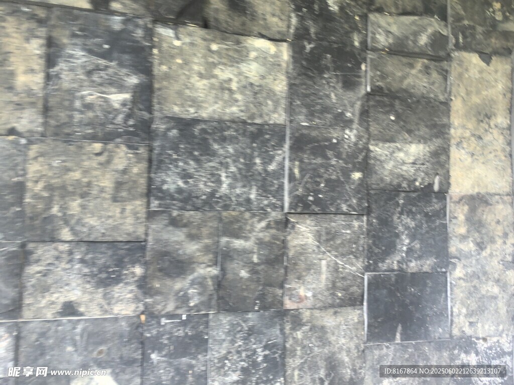灰色石砖地面纹理特写