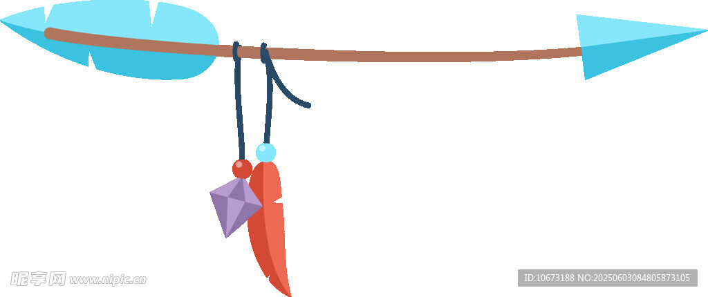 晾衣绳上的红蓝鞋子