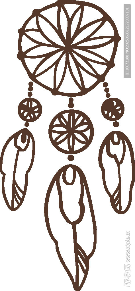 捕梦网图案设计元素