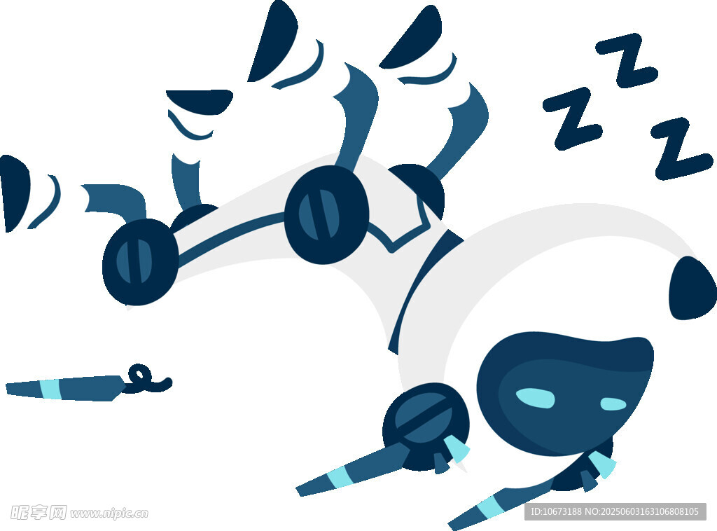 机器人酣睡场景