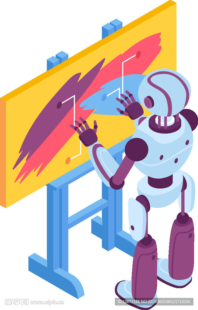 机器人绘出绚丽画作