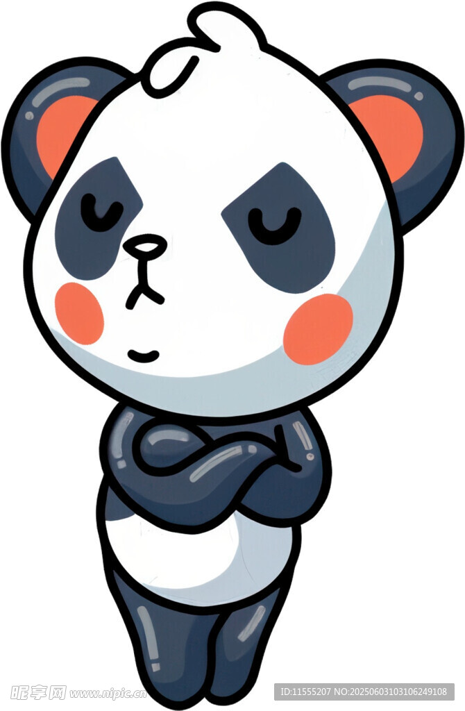 可爱熊猫卡通形象