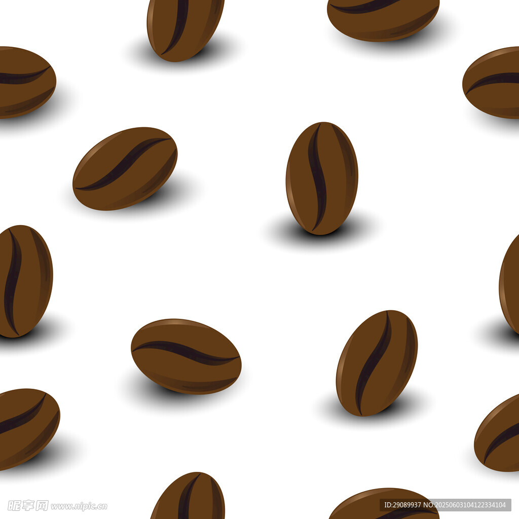 咖啡豆图案背景设计素材