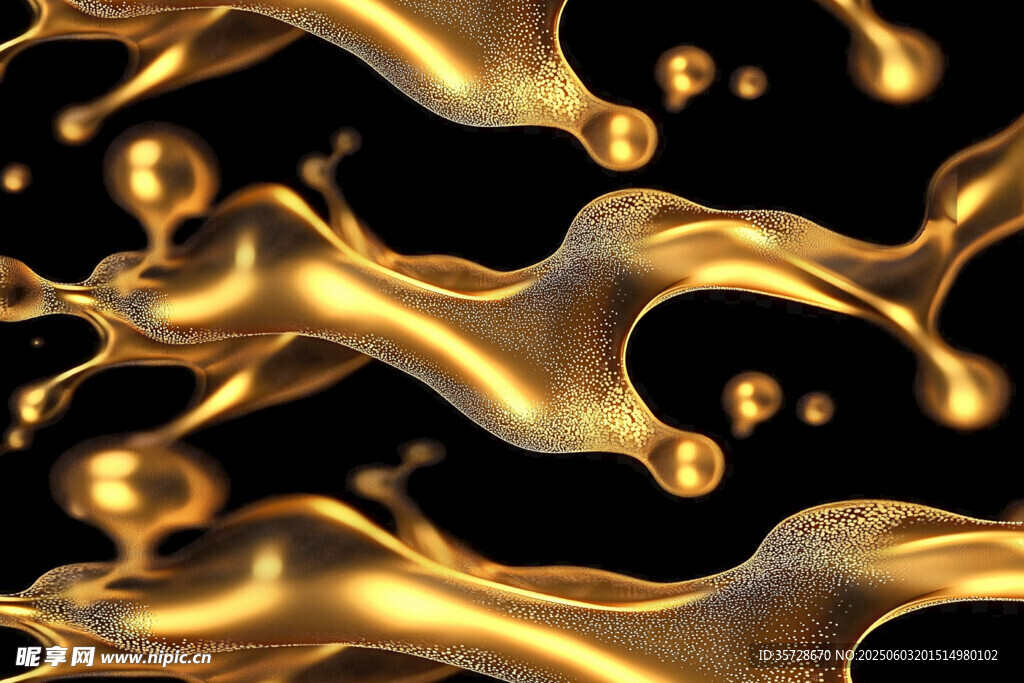 金色液体背景