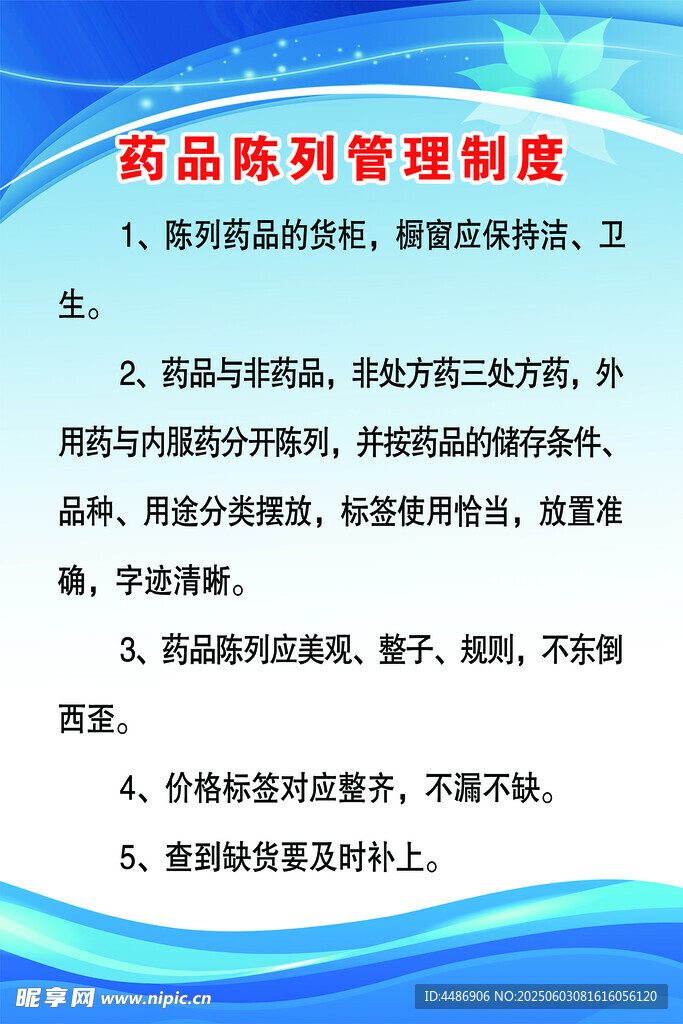 药品陈列管理制度