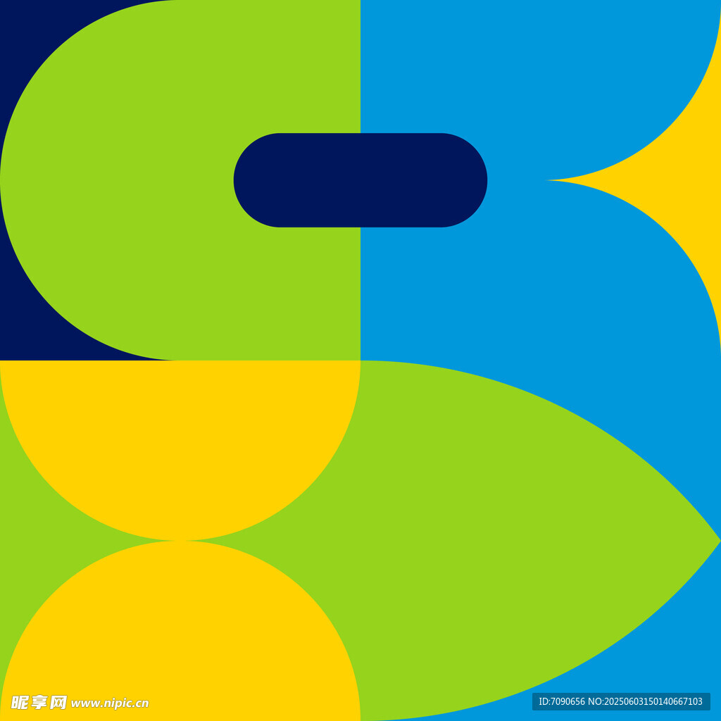 多彩几何图形组合图案