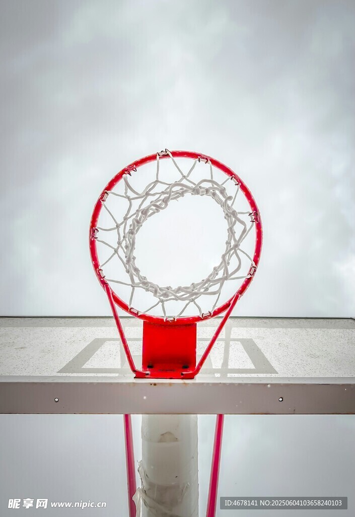 篮球框特写