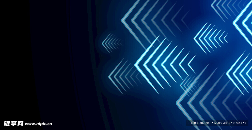 蓝色几何线条科技背景图