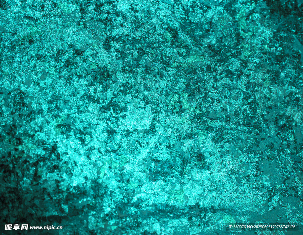 蓝绿色斑驳纹理背景图
