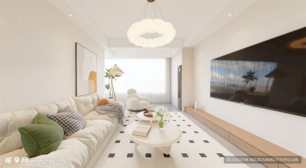 现代简约风温馨客厅一角