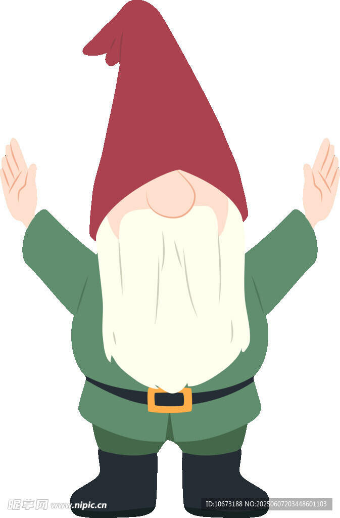 可爱小矮人插画形象