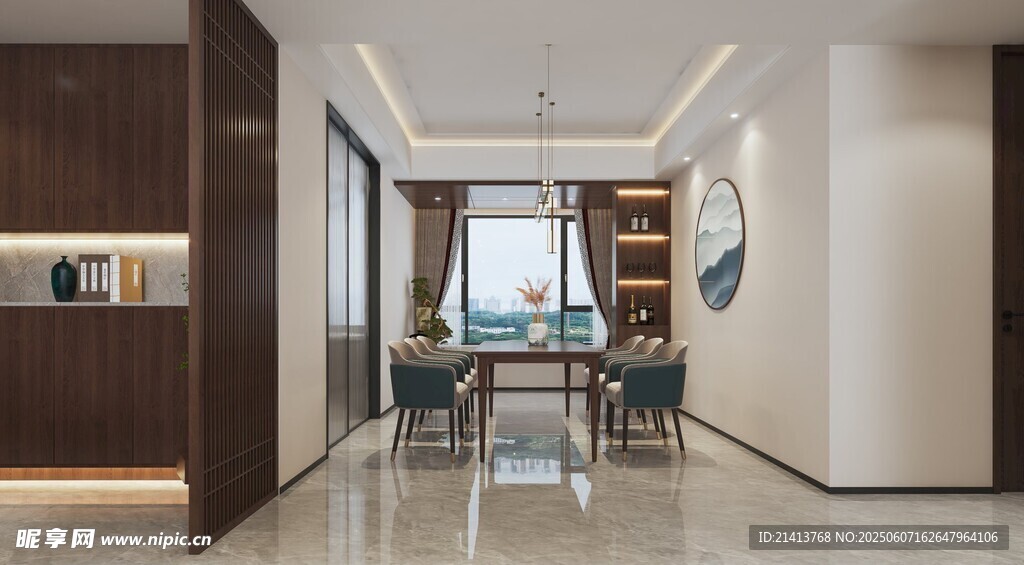 现代简约风宽敞家居走廊