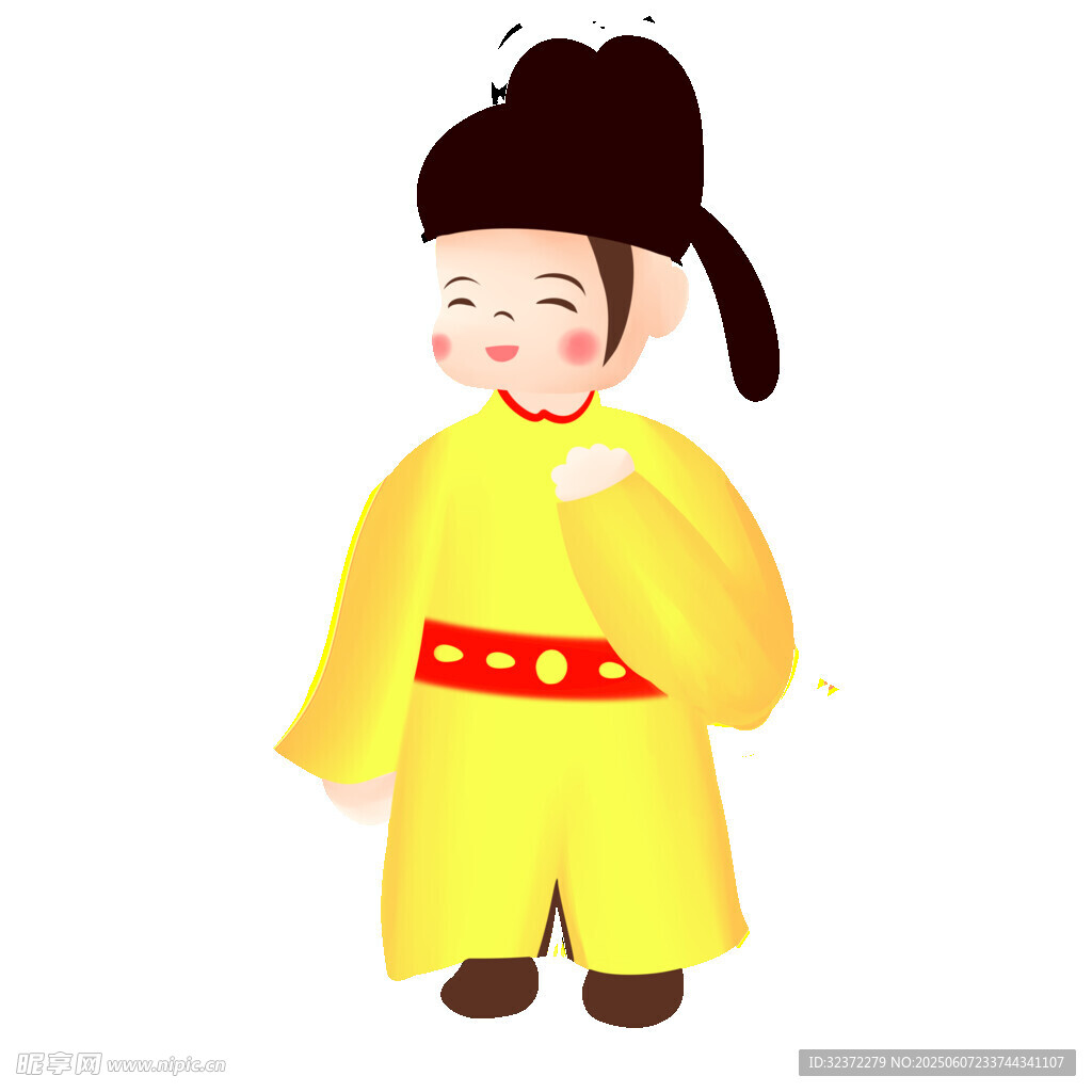 唐代孩童形象插画
