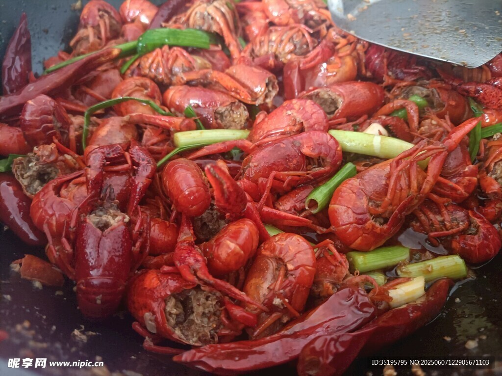 美味小龙虾诱人色泽