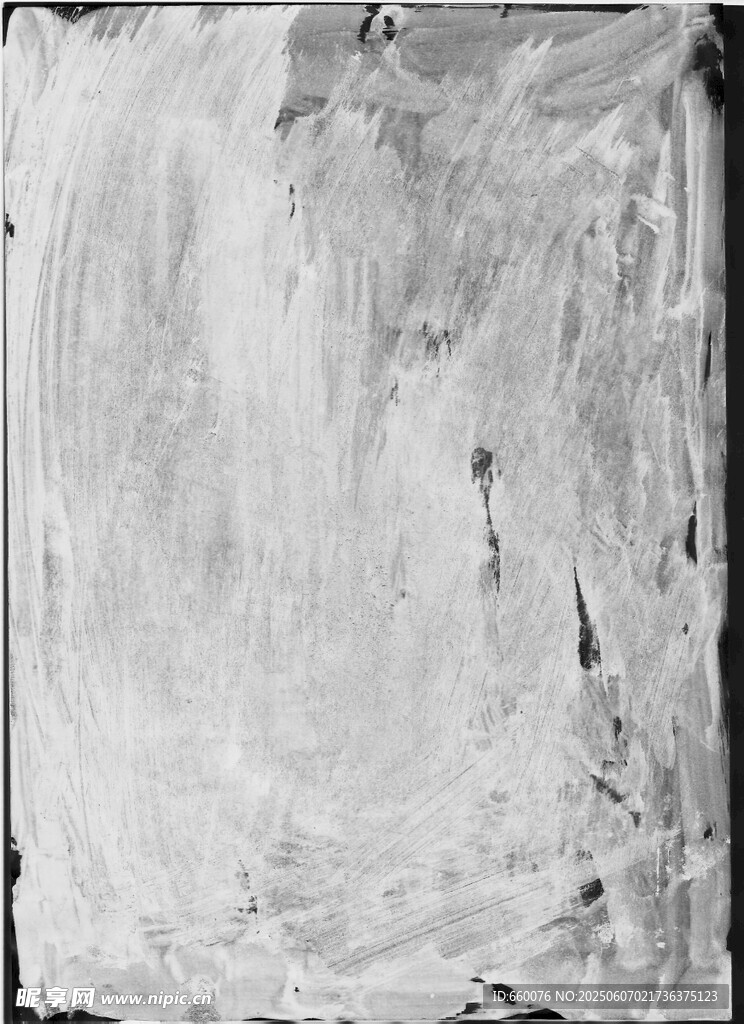 抽象黑白笔触艺术画作