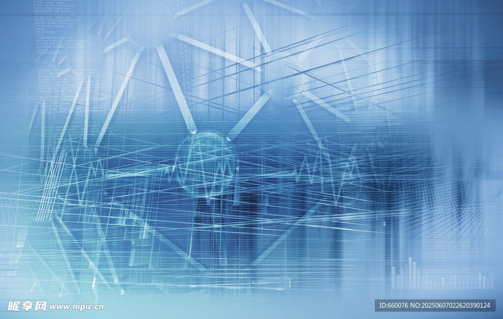 科技感抽象线条背景画面