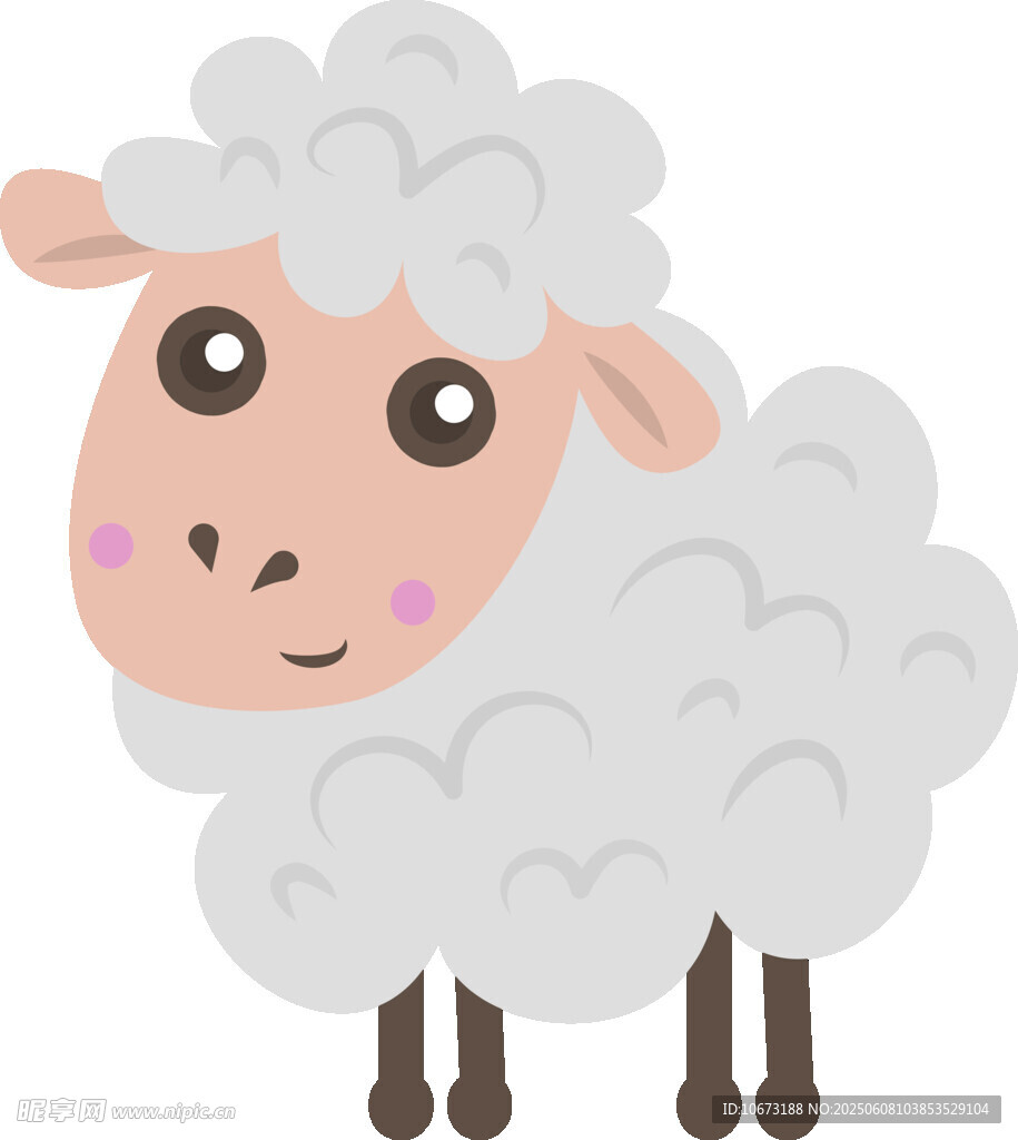 可爱绵羊卡通形象