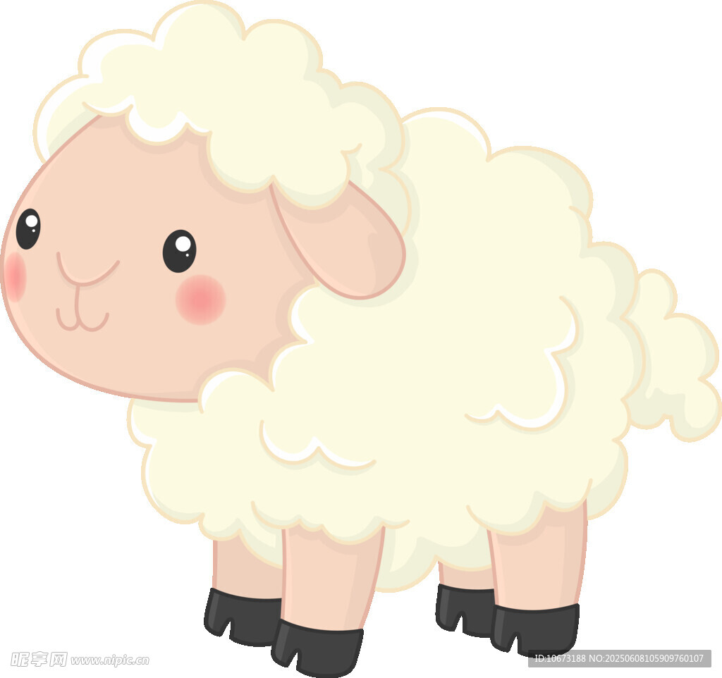 可爱绵羊卡通形象