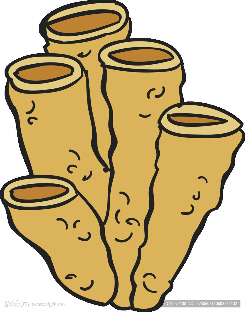 卡通笑脸仙人掌插画