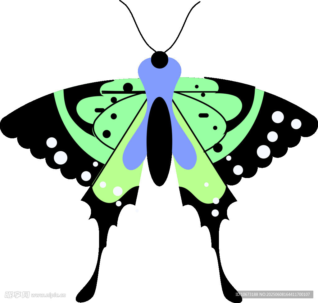 彩色蝴蝶图案设计