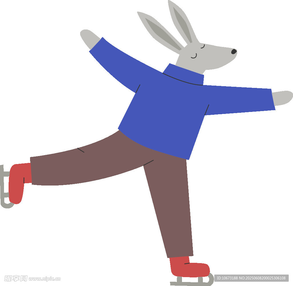 兔子滑冰欢乐瞬间